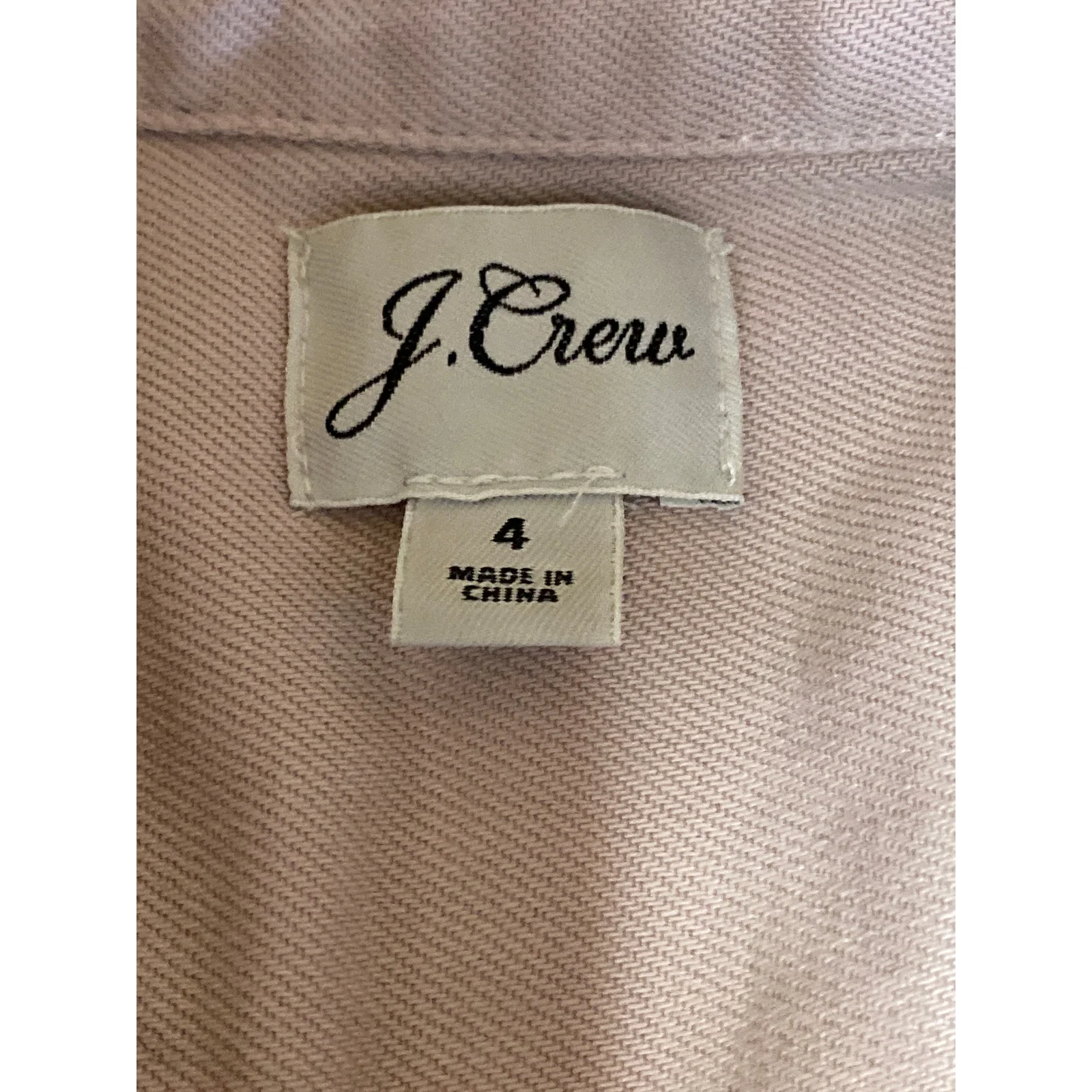 J.Crew Women's Beige Collared Short Sleeve Zip Mini Utility Shirt Dress Size 4 - Image 3