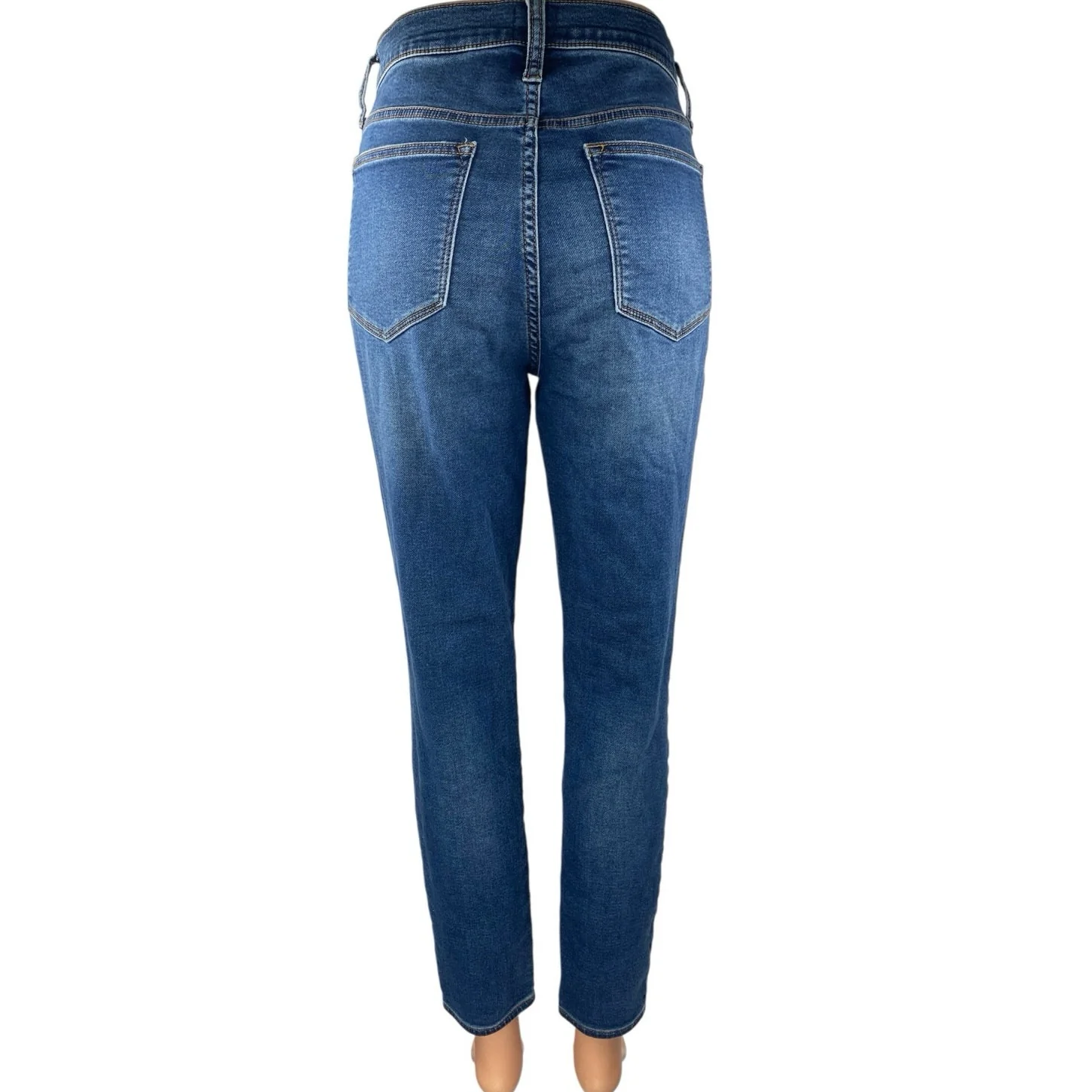 J.Crew Women's Blue Medium Wash 9" High Rise Skinny Leg Denim Jeans Pants Sz 29 - Image 3