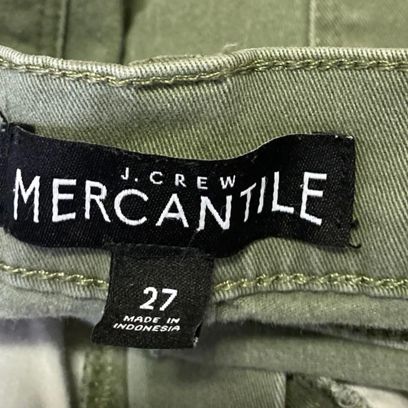 J.Crew Women's Green Mid Rise Skinny Leg Slim Fit Stretch Denim Jeans Pants 27 - Image 4