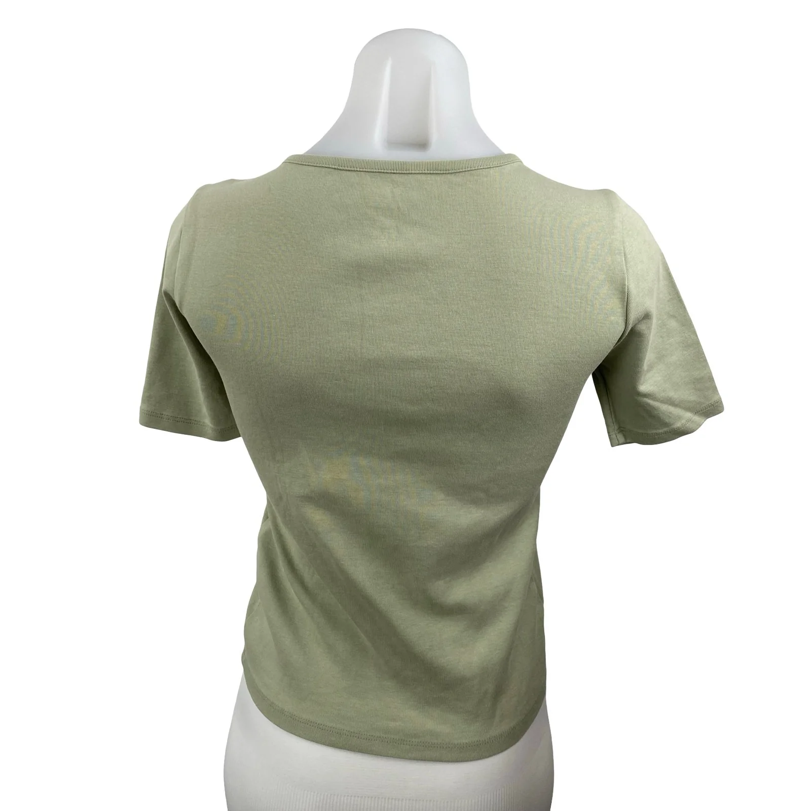 J.Crew Women's Green Perfect Fit Short Sleeve Slim Knit T Shirt Tee Top Size XS - Image 4