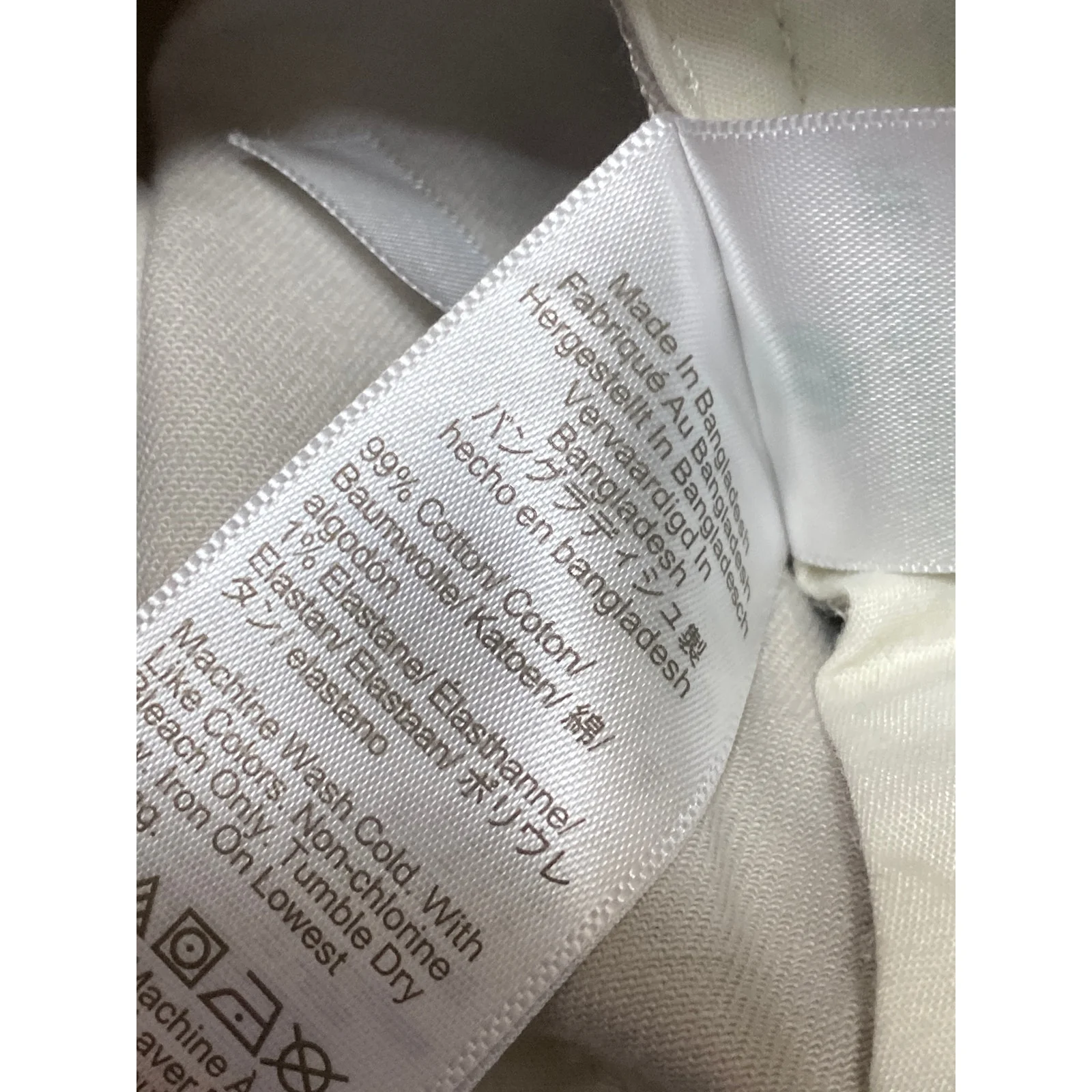 J.Crew Women's Off-White High Waisted Straight Leg Chino Khaki Trousers Pants 30 - Image 4
