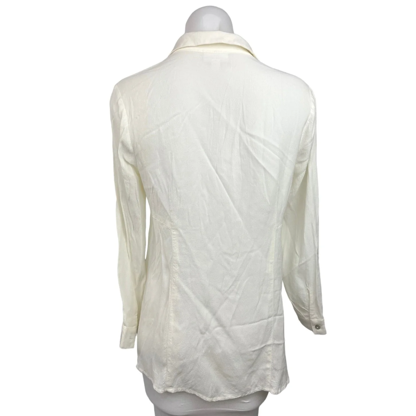 J.Jill Women's White Casual Long Sleeve Collared Button Down Shirt Top Size XS - Image 2
