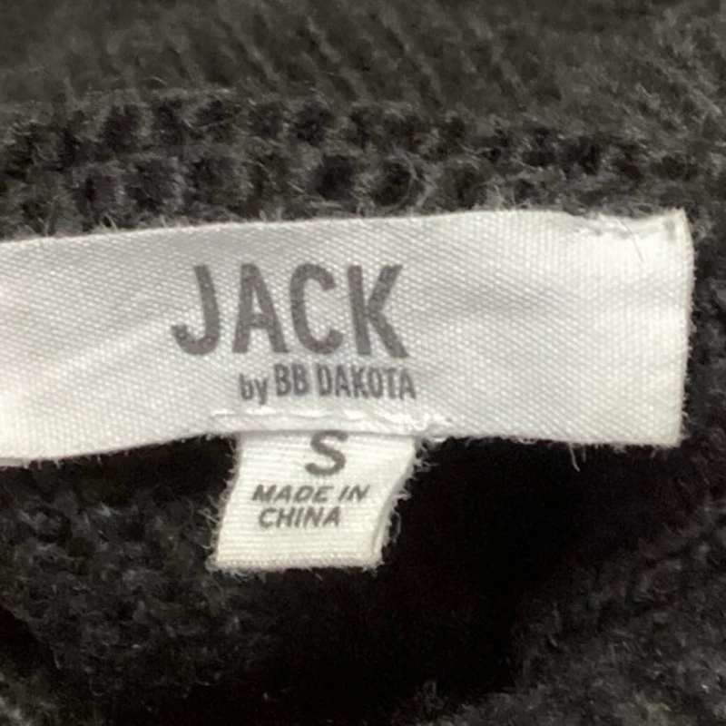 JACK By BB Dakota Black Wool Cable Knit Turtleneck Pullover Sweater Top Size S - Image 3