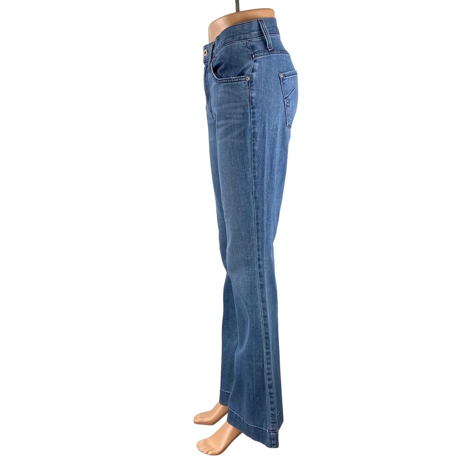 James Jeans Shayebel Flat Women's Blue High Ride Flared Bootcut Denim Jeans 28 - Image 2