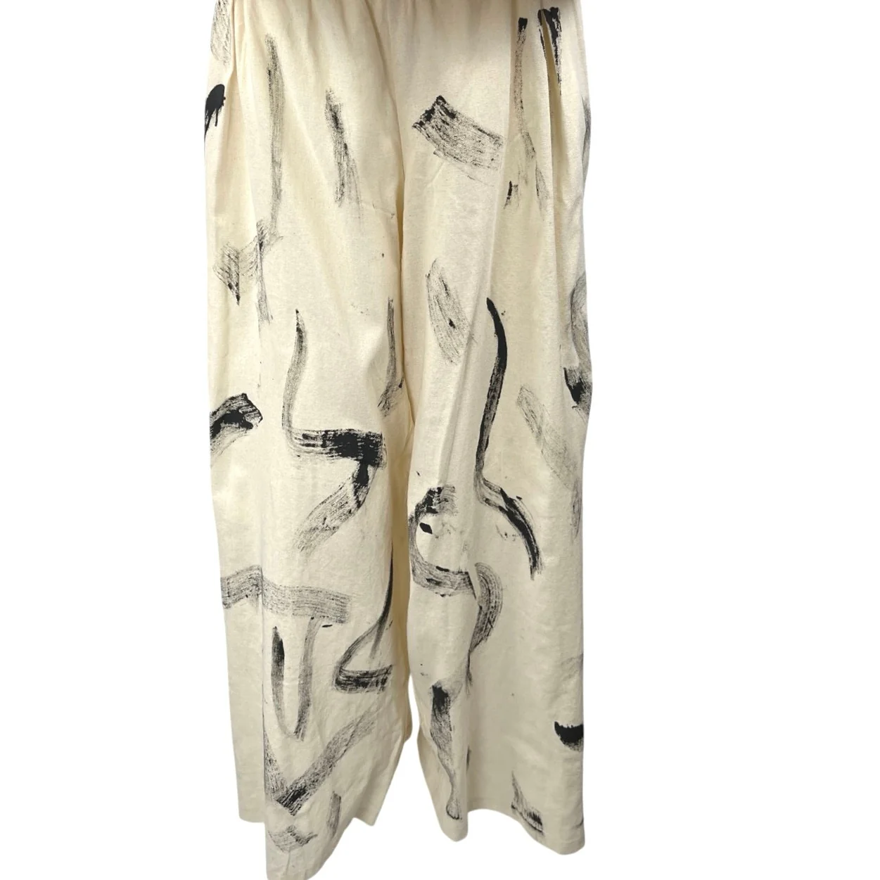Janice, James & Joan Sleeveless Painted Blazer & Wide Leg Trouser Pants Set Sz S - Image 5