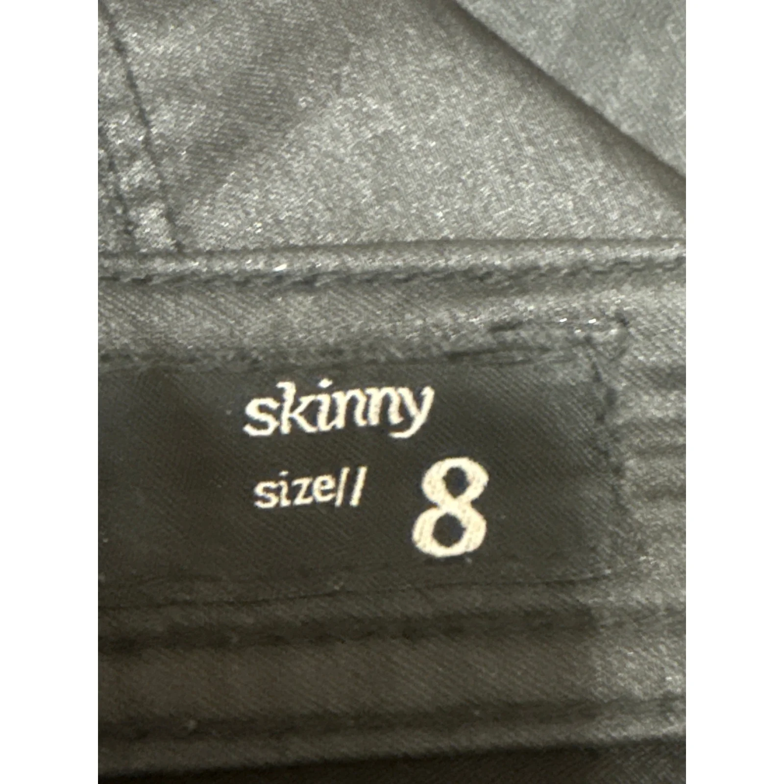 JayJays Women's Black Mid Rise Stretch Casual Slim Skinny Trousers Pants Size 8 - Image 5