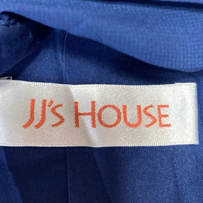 JJ's House Blue Sleeveless Pleated Halter Cami Maxi Bridesmaid A-Line Dress Sz S - Image 4