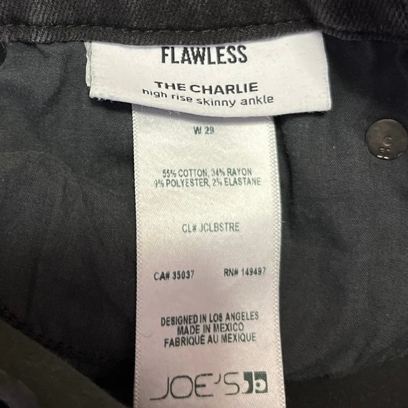Joe’s Flawless Charlie Gray High Rise Skinny Ankle Trousers Denim Jeans Pants 29 - Image 4