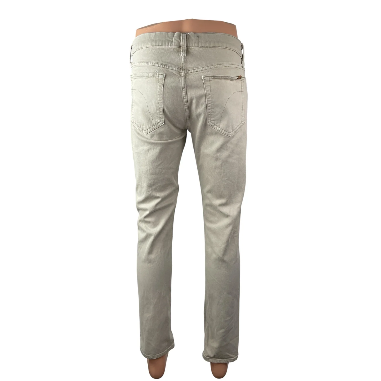 Joe's Mens Beige High Rise Slim Chino Khaki Skinny Straight Denim Jeans Pants 33 - Image 4