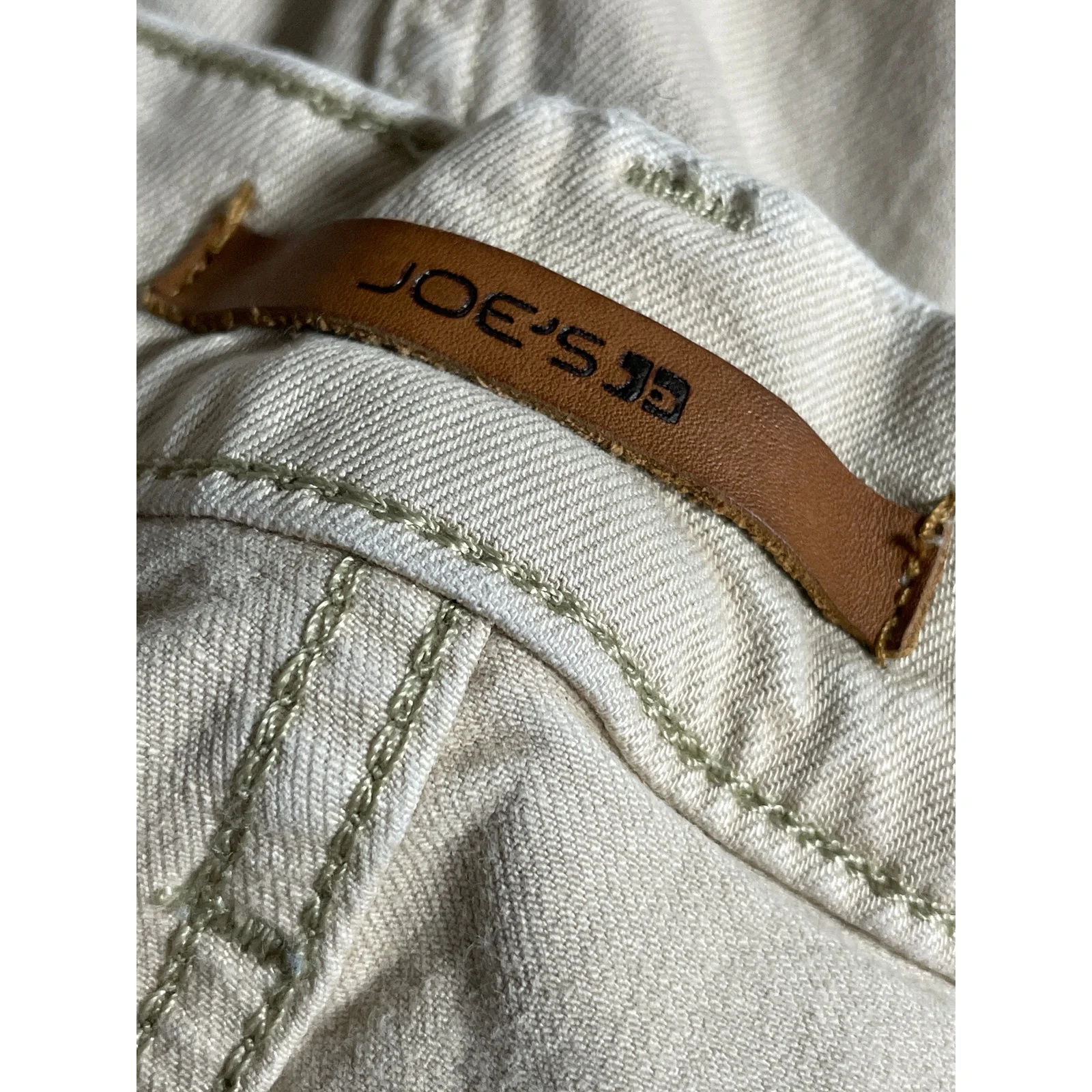 Joe's Mens Beige High Rise Slim Chino Khaki Skinny Straight Denim Jeans Pants 33 - Image 5