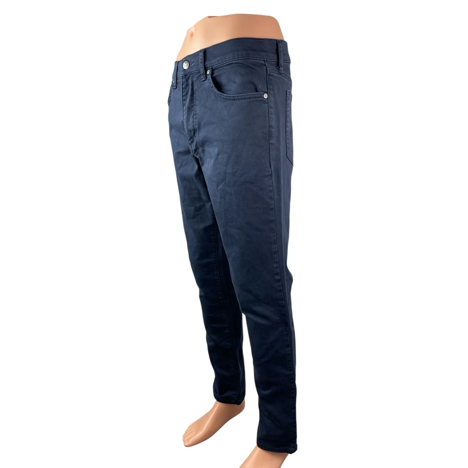 Joe's Mens Navy Blue High Rise Classic Slim Skinny Straight Denim Jeans Pants 31 - Image 3