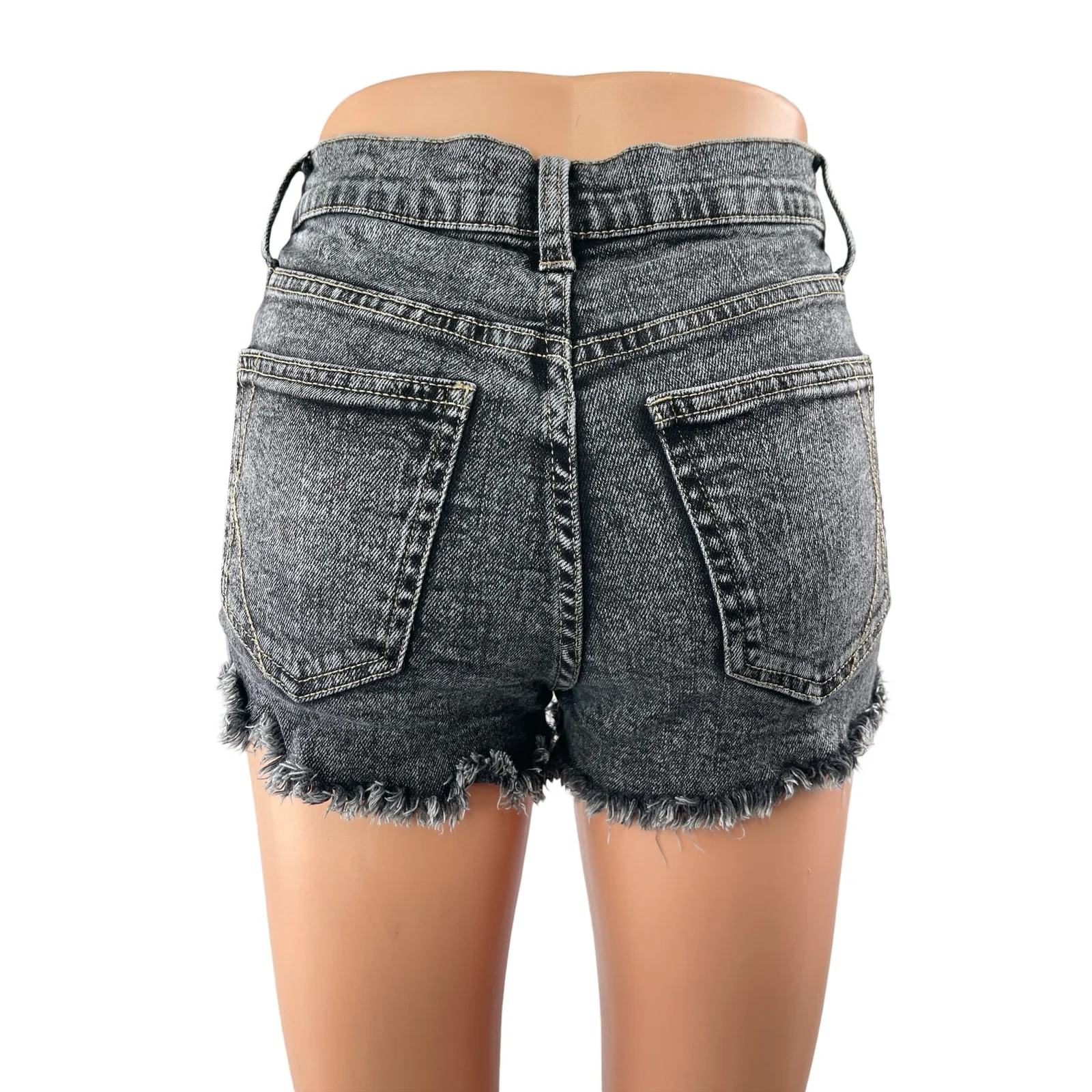 Joe's The Alex Women's Black Washed Gray High Rise Cut Off Denim Jeans Size 27 - Image 2