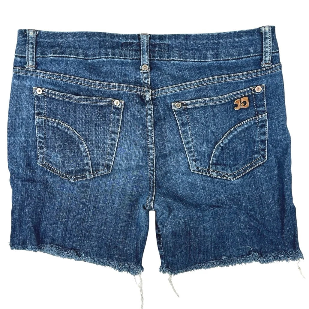 Joe's Women's Blue Honey Mid Rise Medium Wash Cut Off Denim Jean Shorts Size 29 - Image 2