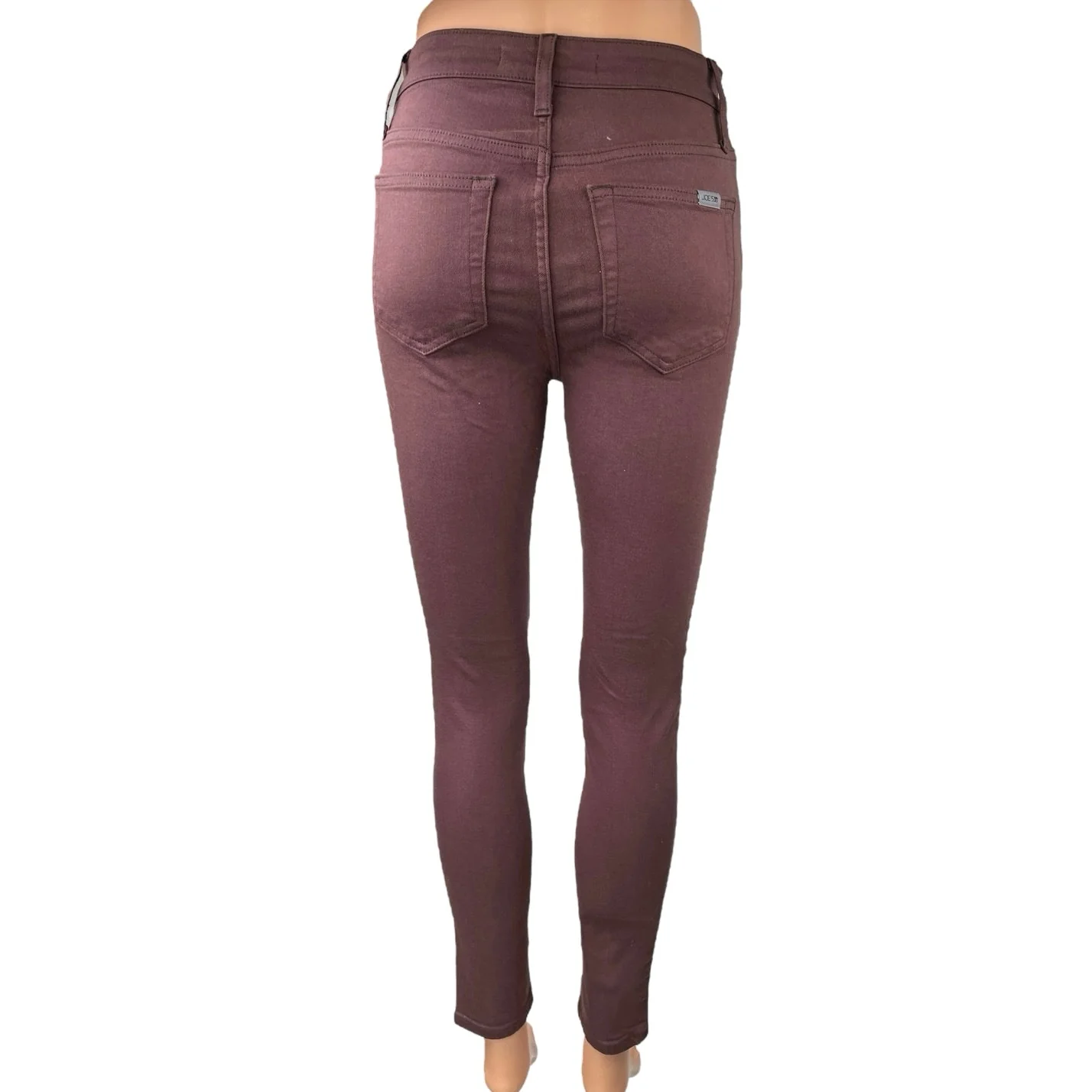Joe's Women's Purple Skinny Mid Rise Stretch Crop Ankle Denim Jeans Pants Sz 25 - Image 3