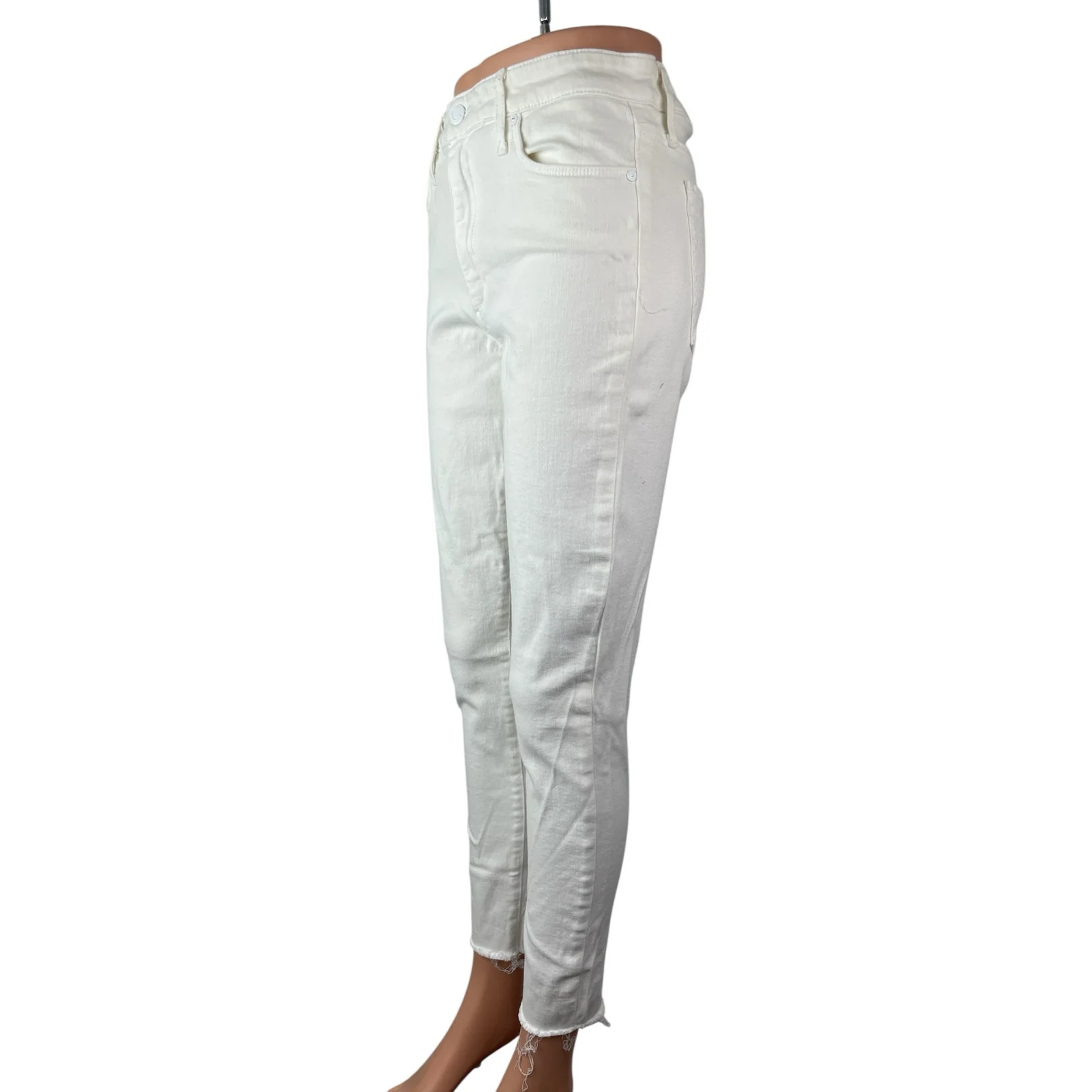 Joe's Women's White High Rise Ankle Classic Skinny Jeggings Denim Jeans Pants 28 - Image 3