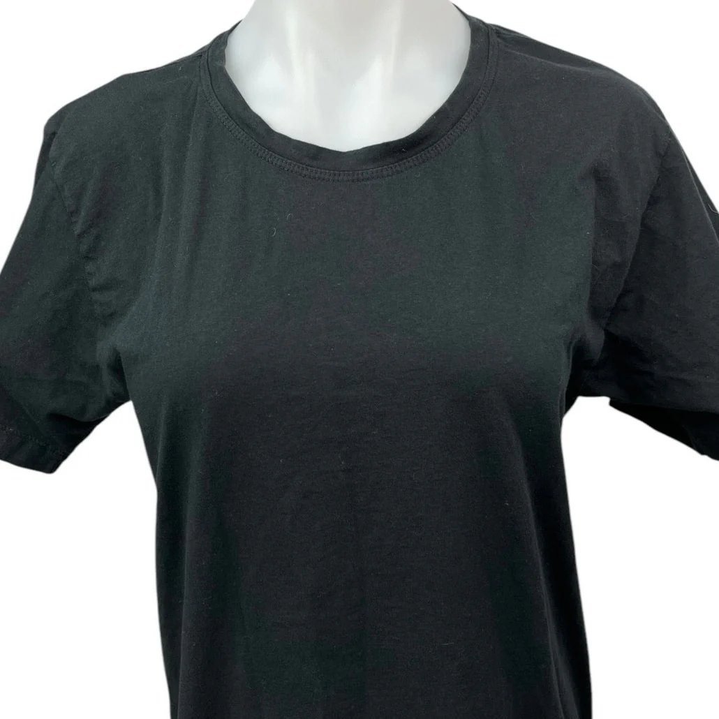 John Elliot Black Crew Neck Short Sleeve Casual Tunic Tee T-shirt Dress Size 2 - Image 6
