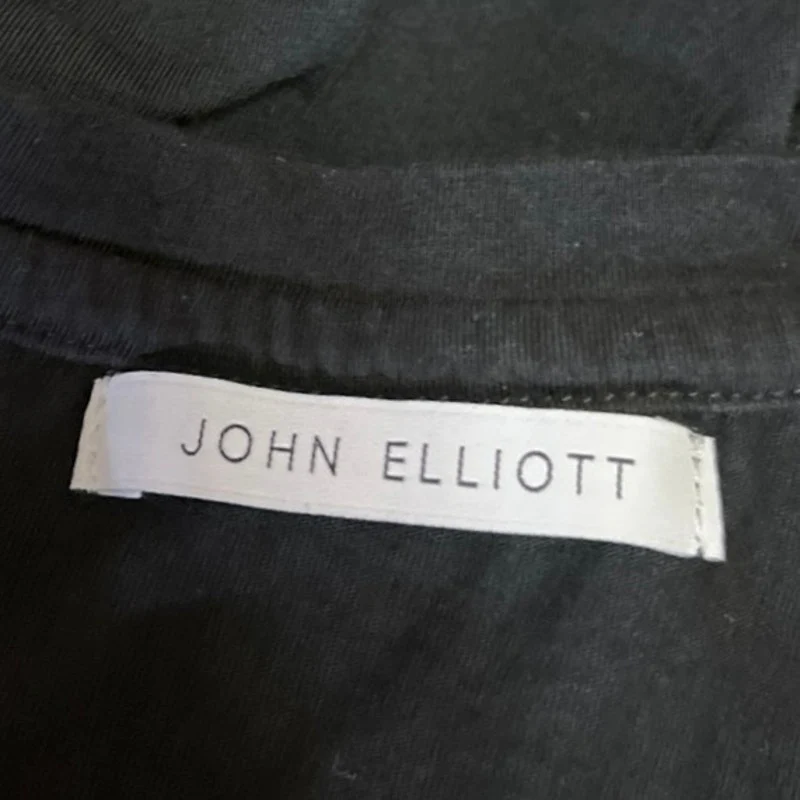 John Elliot Black Crew Neck Short Sleeve Casual Tunic Tee T-shirt Dress Size 2 - Image 7