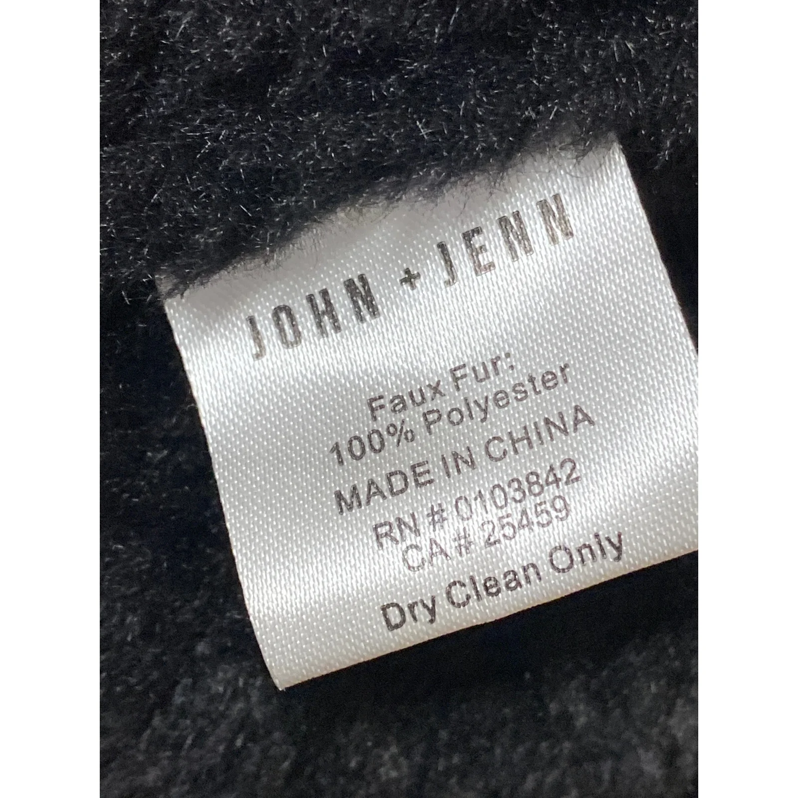John + Jenn Womens Black Sleeveless Faux Fur Fleece Cardigan Sweater Vest Size M - Image 5