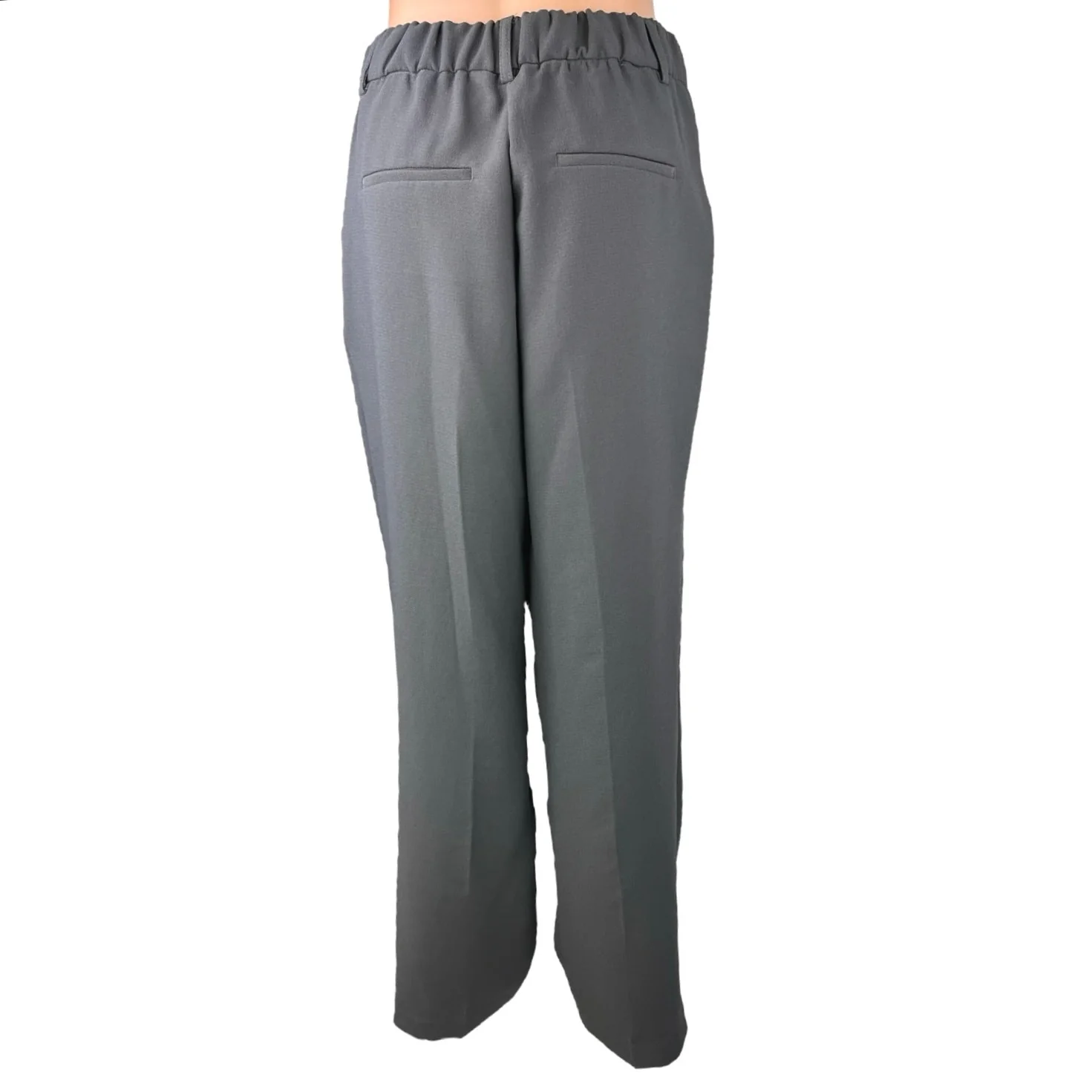 Joie Women's Gray Pleated Straight High Waist Ankle Trousers Dress Pants Size 4 - Image 3
