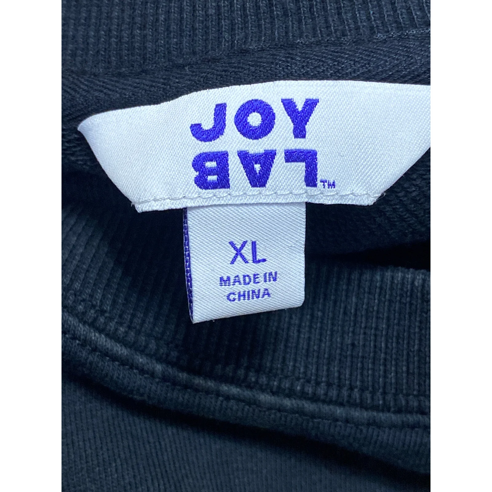 Joy Lab Women's Black Long Sleeve Boxy Crew Neck Yoga Sweatshirt Top Size XL - Image 3