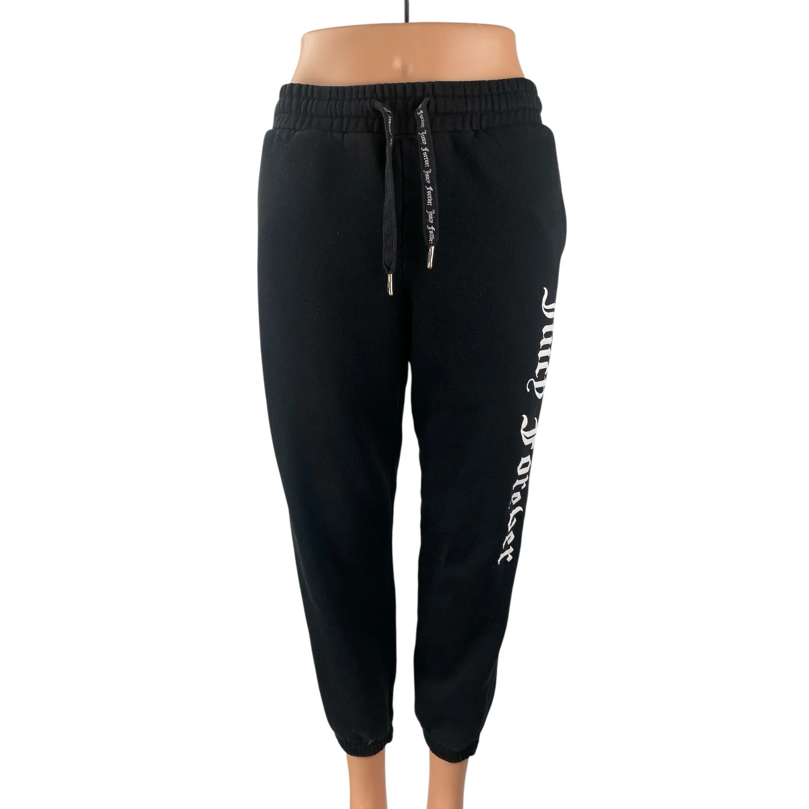 Juicy Couture X Forever 21 Black Graphic Athletic Jogger Trousers Sweat Pants M
