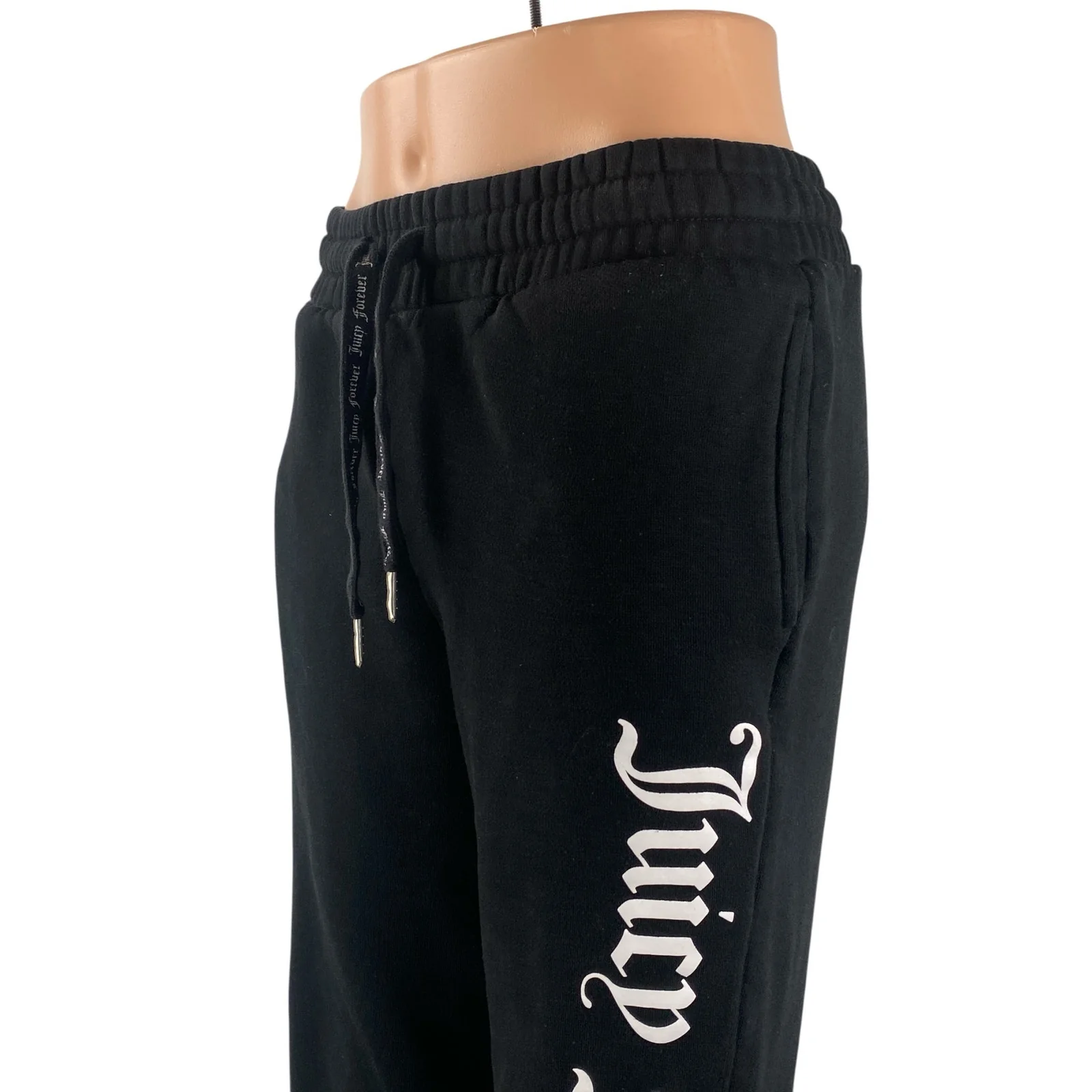 Juicy Couture X Forever 21 Black Graphic Athletic Jogger Trousers Sweat Pants M - Image 2