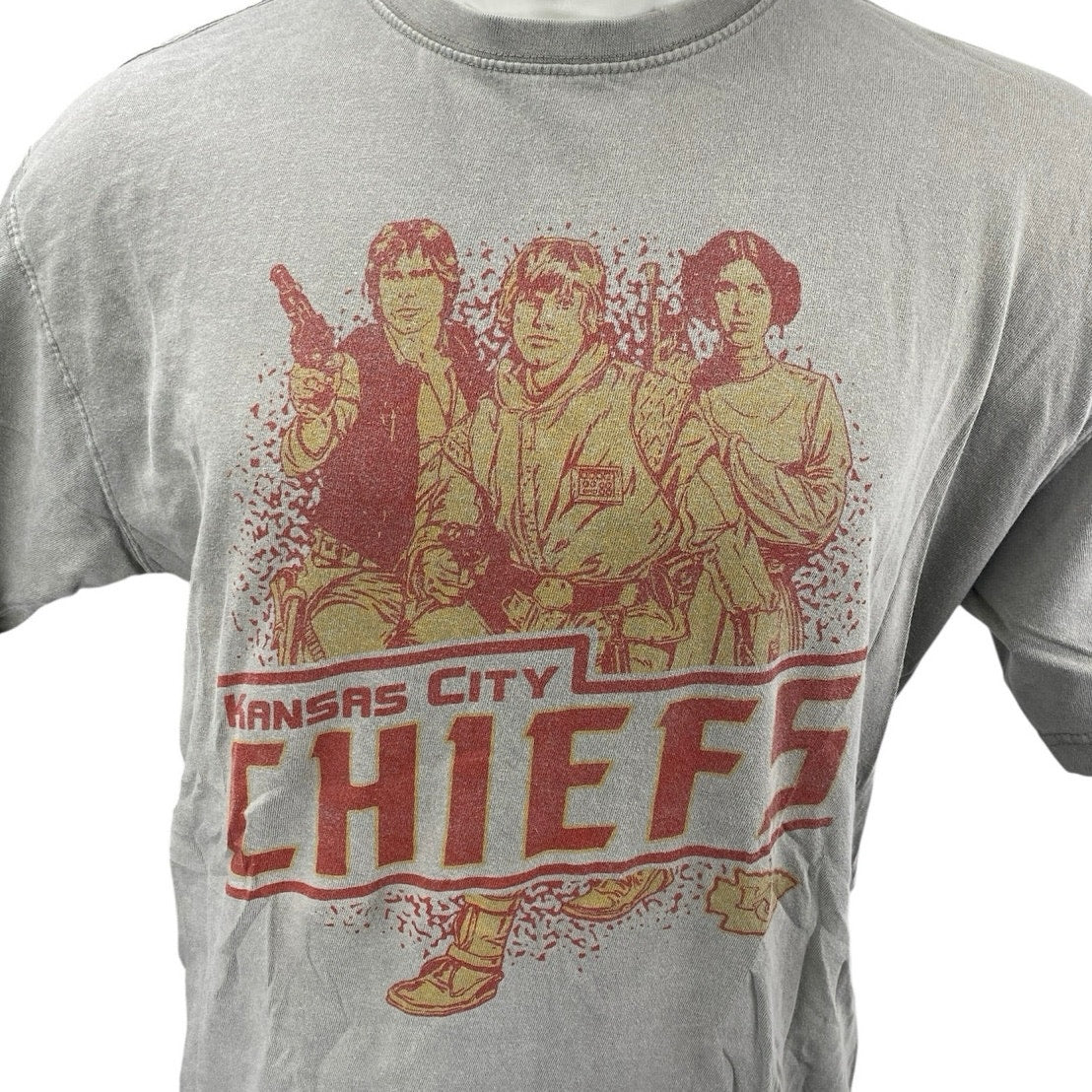 Junk Food Star Wars Kansas City Chiefs NFL Rebels Team Graphic Tee T shirt Top L - Image 3