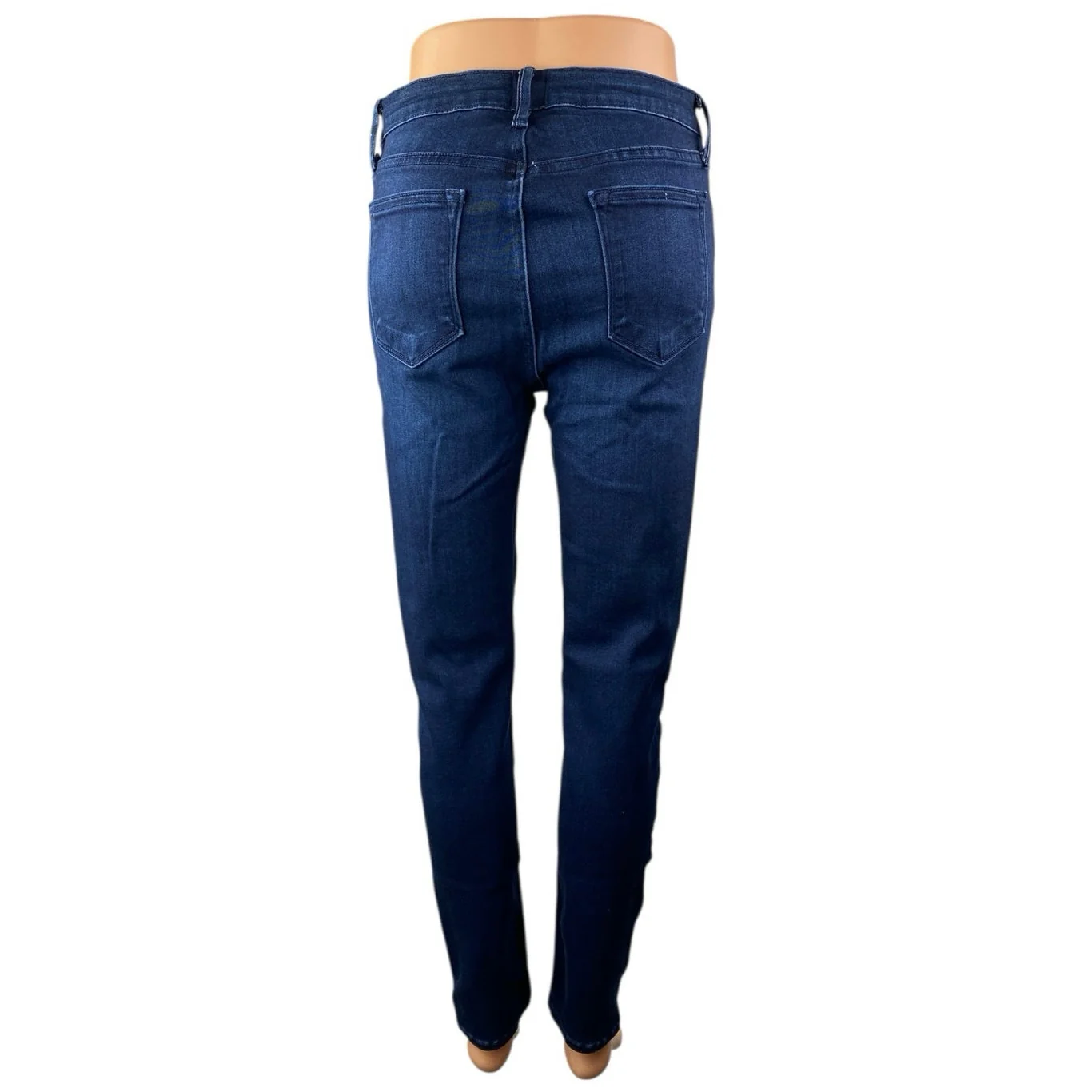 Just Black Denim Women's Blue Dark Wash High Waisted Skinny Ankle Jeans Size 30 - Image 2