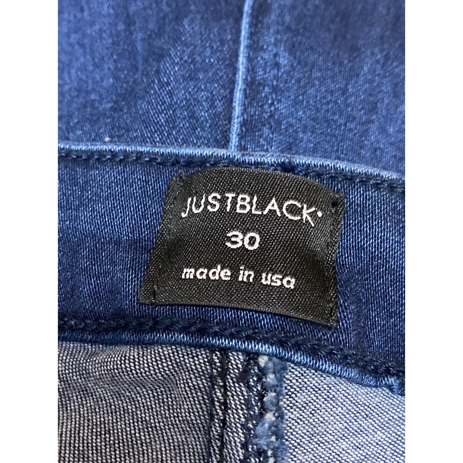 Just Black Denim Women's Blue Dark Wash High Waisted Skinny Ankle Jeans Size 30 - Image 3
