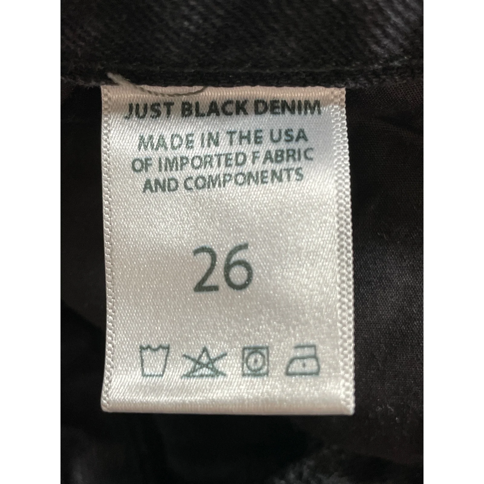 Just Black Denim Women's Distressed High Waisted Straight Denim Jeans Pants 26 - Image 6