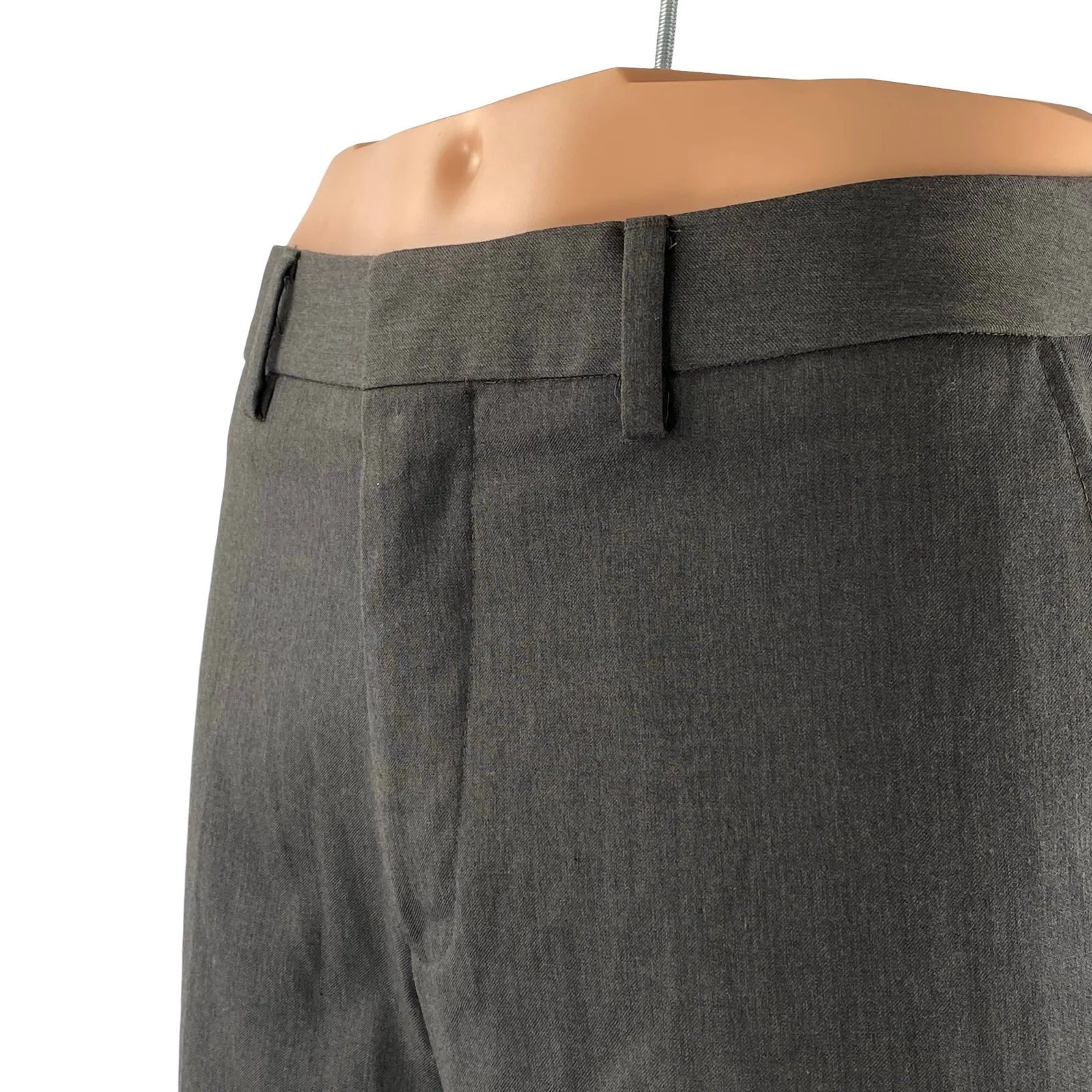 Kenneth Cole Reaction Gray High Rise Straight Chino Trousers Dress Pants 33/32 - Image 3