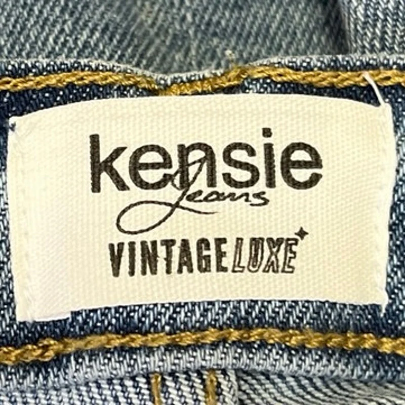 Kensie Women's Blue Ultimate High Rise Skinny Distressed Crop Denim Jeans Size 6 - Image 4
