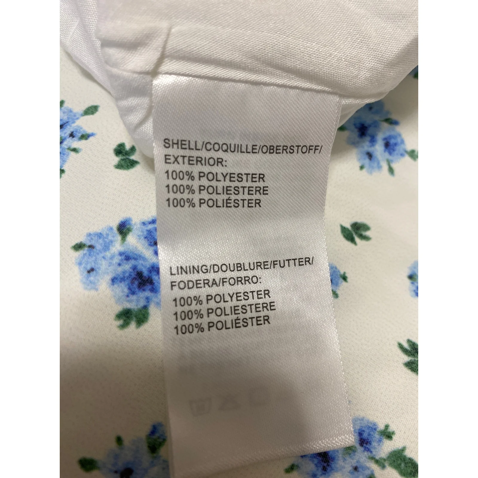 Kiss The Sky Juliette White Blue Floral Sleeveless Cami Camisole Maxi Dress XS - Image 5