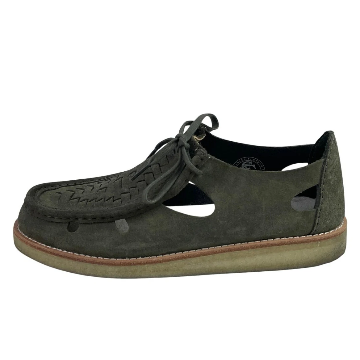 KITH Ronnie Fieg Clarks 8th St Brixham Green Suede Leather Low Top Flat Shoes 8