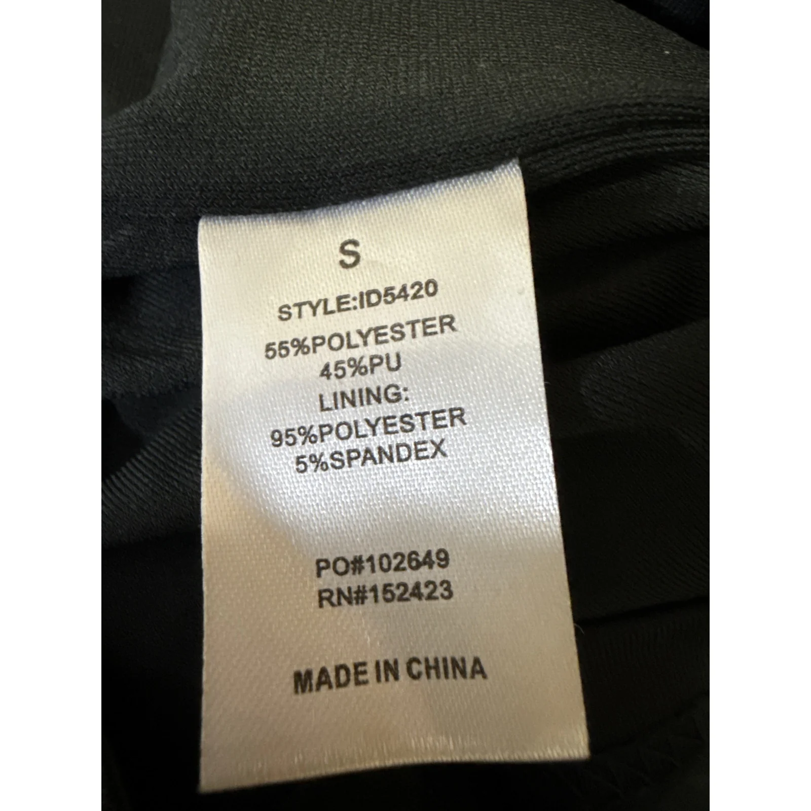 Klesis Black Vegan Leather Sleeveless Cami Camisole Mini Bodycon Tank Dress Sz S - Image 5