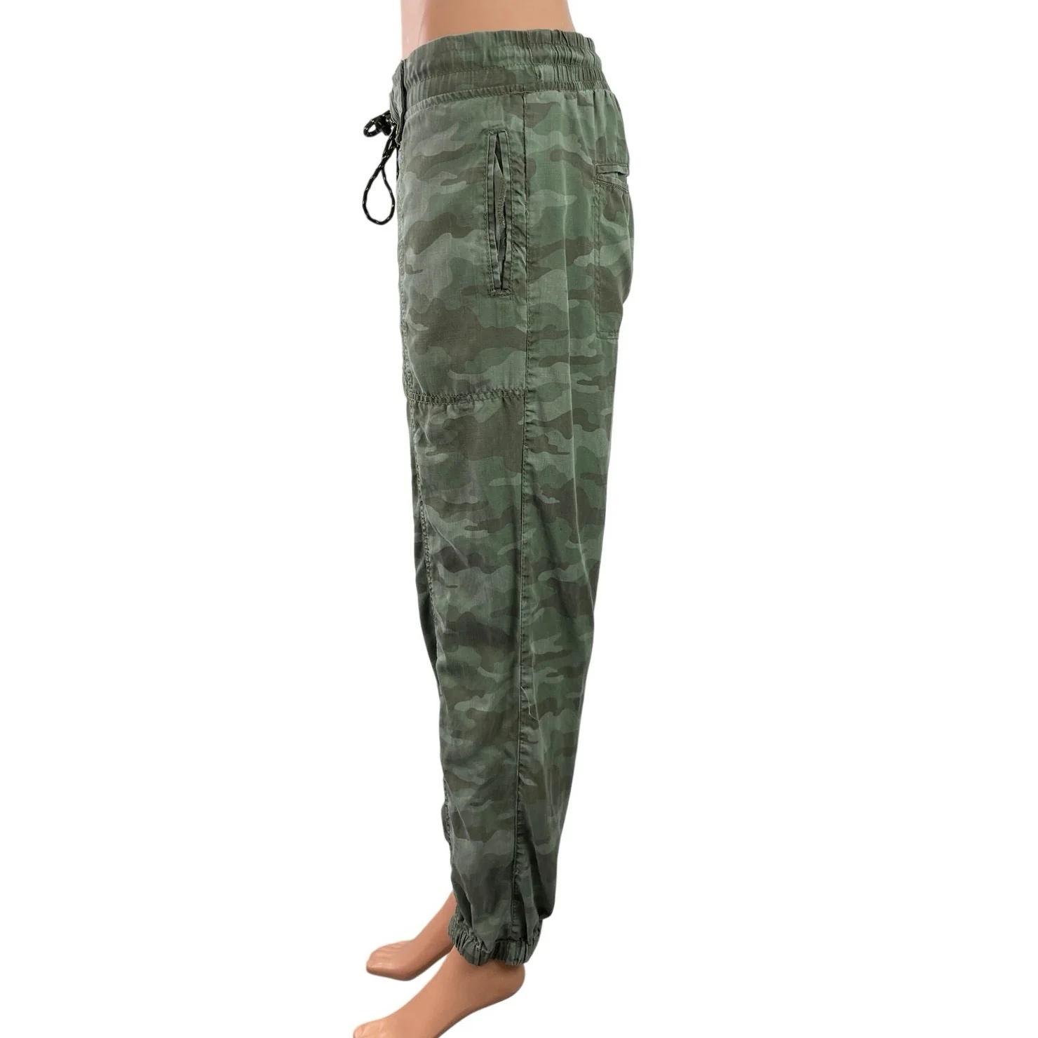 Knox Rose Women's Camo Camouflage High Waist Tapared Leg Jogger Trousers Pants M - Image 2