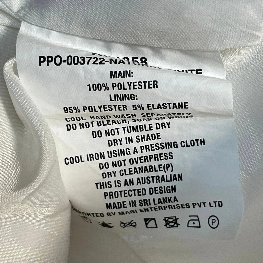 Kookai Oyster Tailored Women White High Rise Straight Leg Trousers Pants Size 34 - Image 5