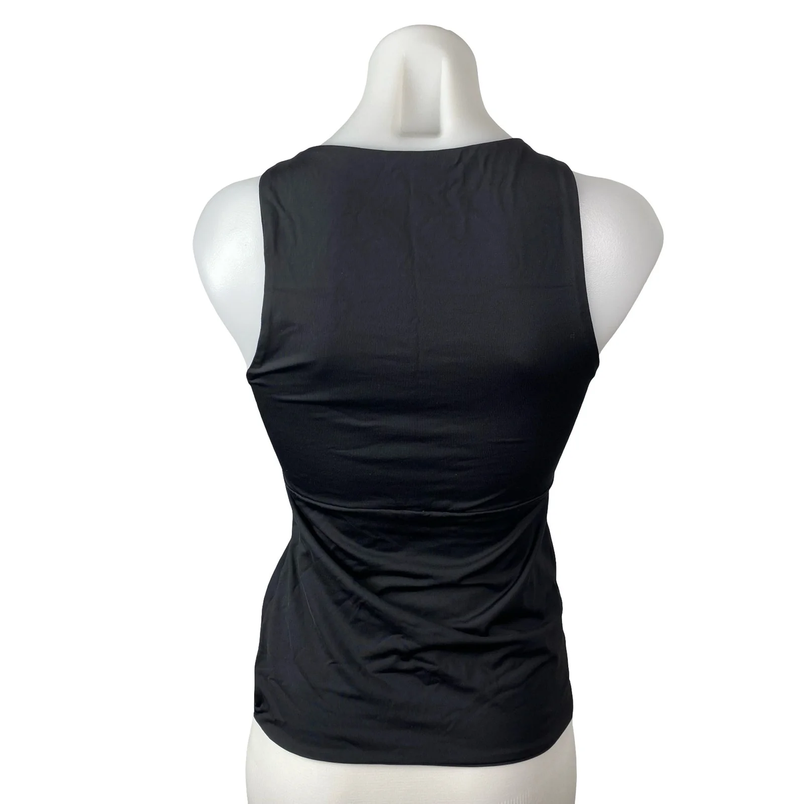 Kookai Women's Black Lace Up Crisscross Sleeveless Cami Blouse Tank Top Size 1 - Image 2
