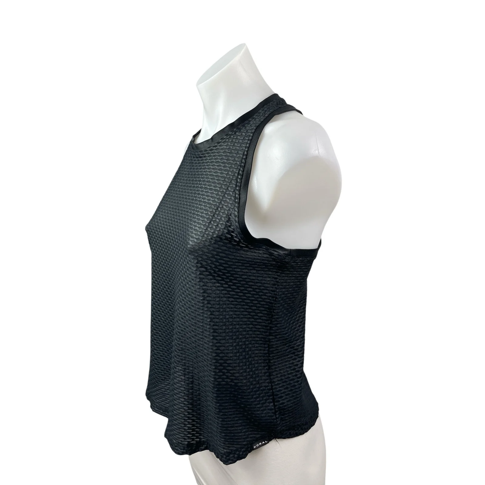 Koral Aerate Netz Black Geometric Yoga Athletic Activewear Muscle Tank Top Sz XS - Image 3