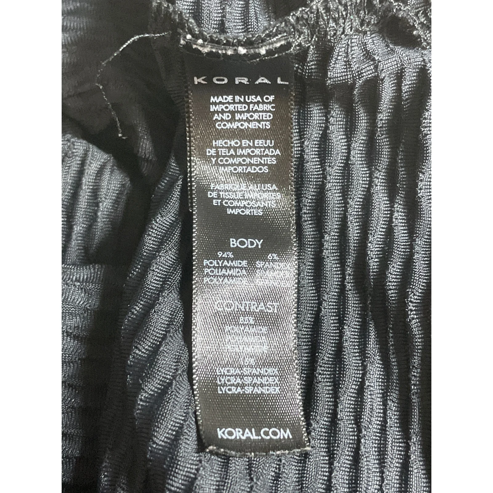 Koral Aerate Netz Black Geometric Yoga Athletic Activewear Muscle Tank Top Sz XS - Image 6