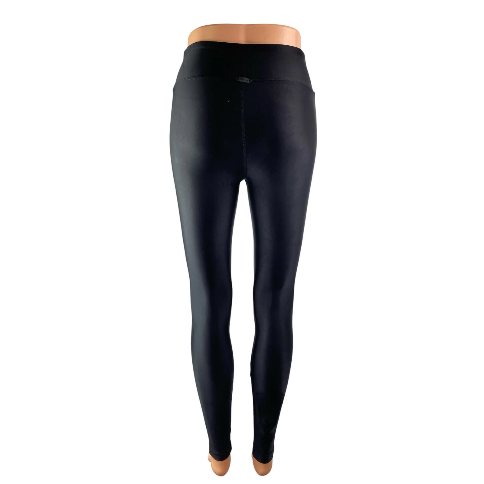 Koral Womens Black Pink Side Stripe Yoga Mid Rise Athletic Leggings Pants Size S - Image 3