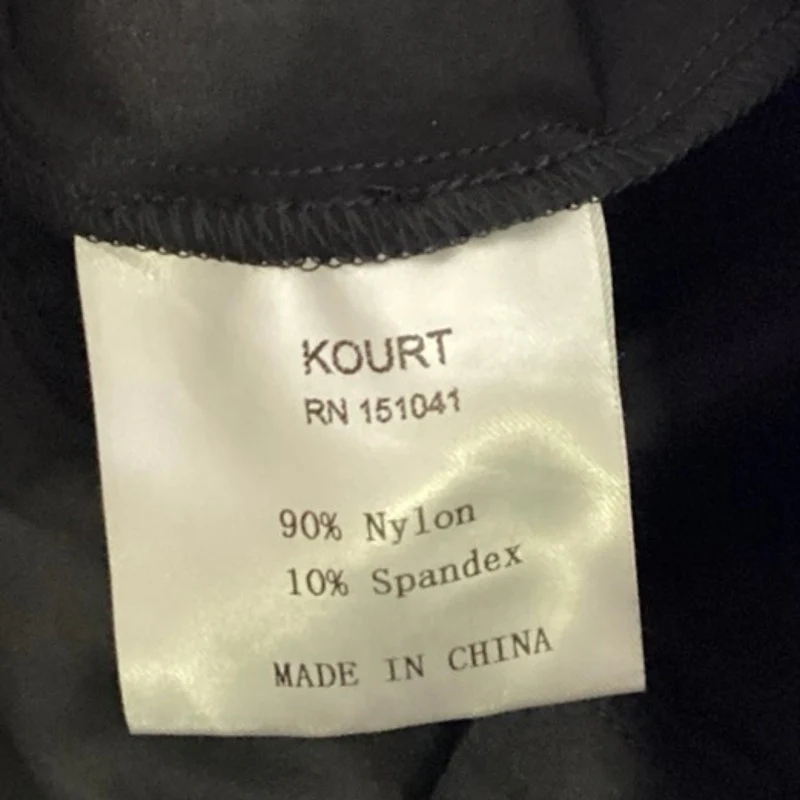 Kourt Black Balloon Half Sleeve Square Neck Tie Back Mini A Line Dress Size L - Image 5