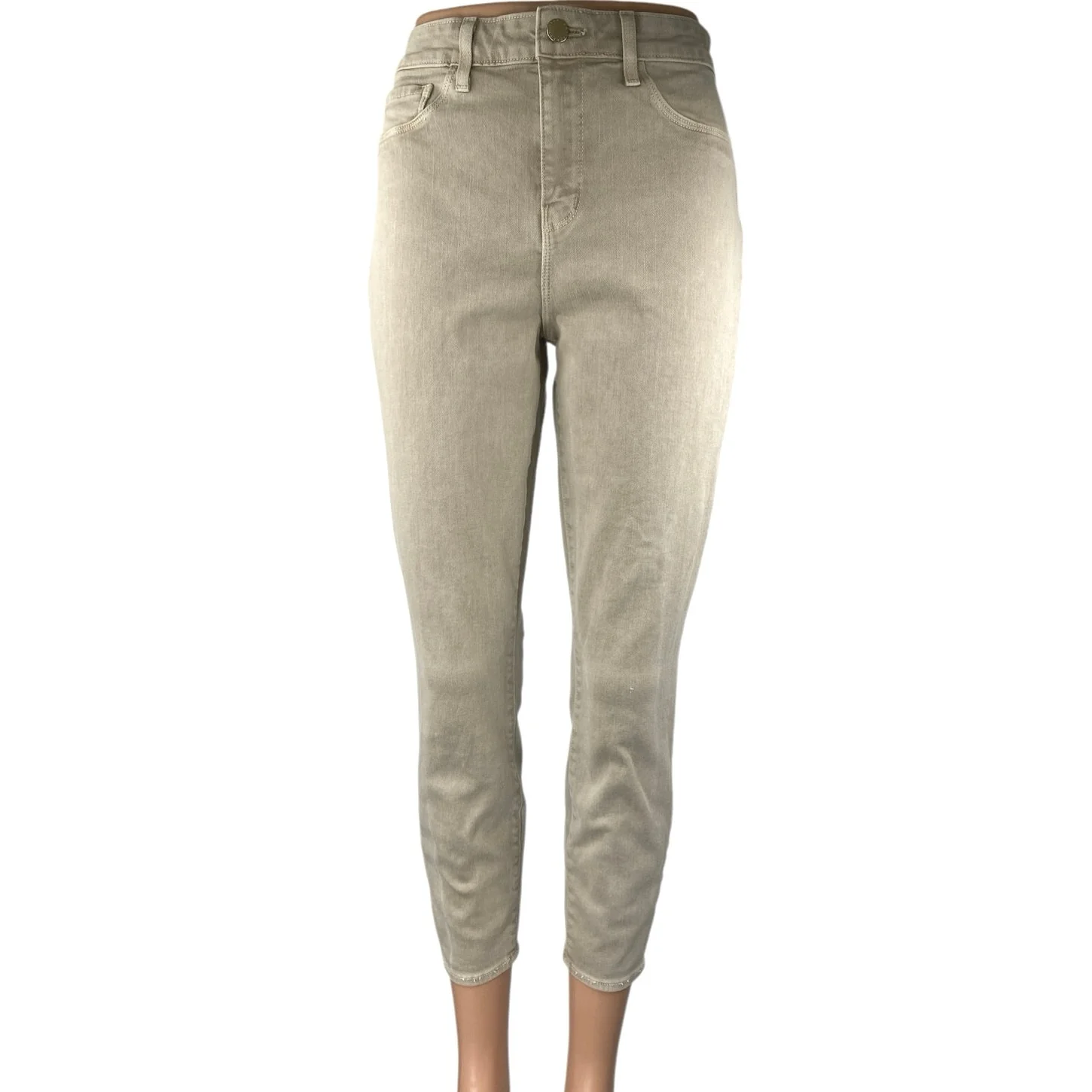 L'agence Women's Cream Beige High Waist Skinny Slim Fit Denim Jeans Pants Sz 29