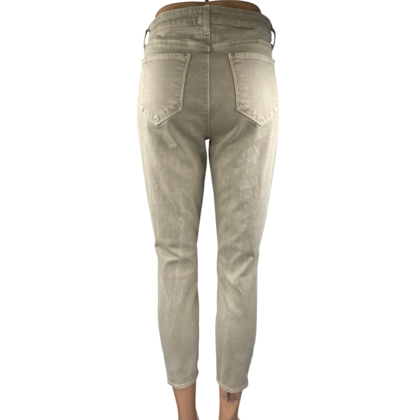 L'agence Women's Cream Beige High Waist Skinny Slim Fit Denim Jeans Pants Sz 29 - Image 3