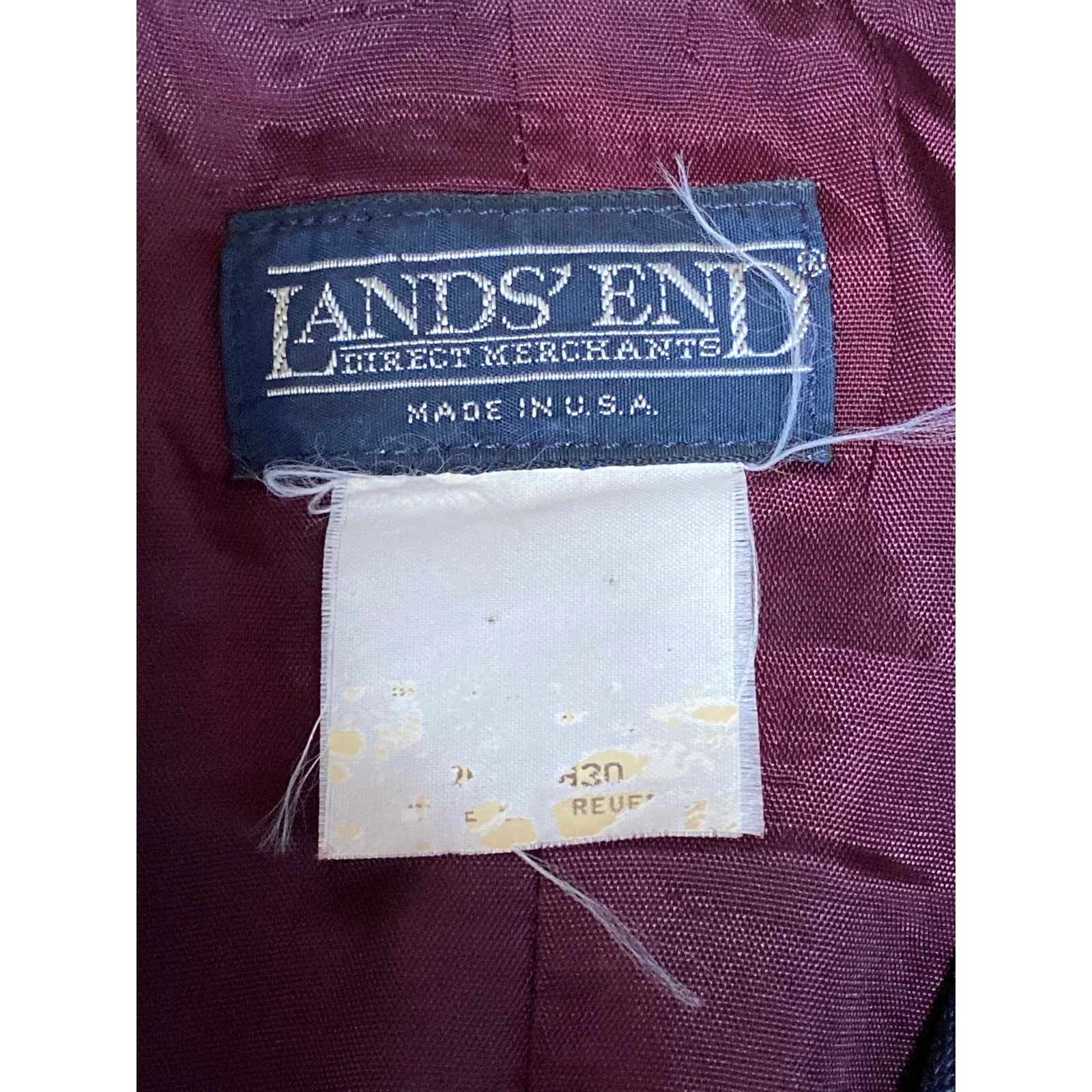 Lands' End Women's Navy Blue Long Sleeve Gold Button Blazer Coat Jacket Size XS - Image 3