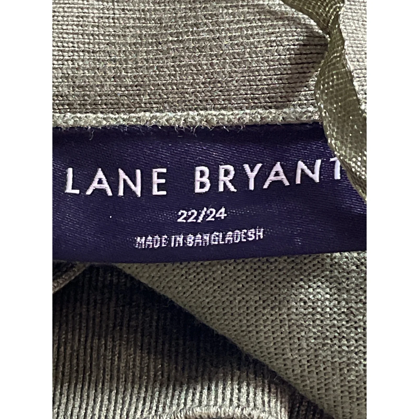 Lane Bryant Women's Green Knit Long Sleeve Open Cardigan Sweater Top Size 22/24 - Image 5
