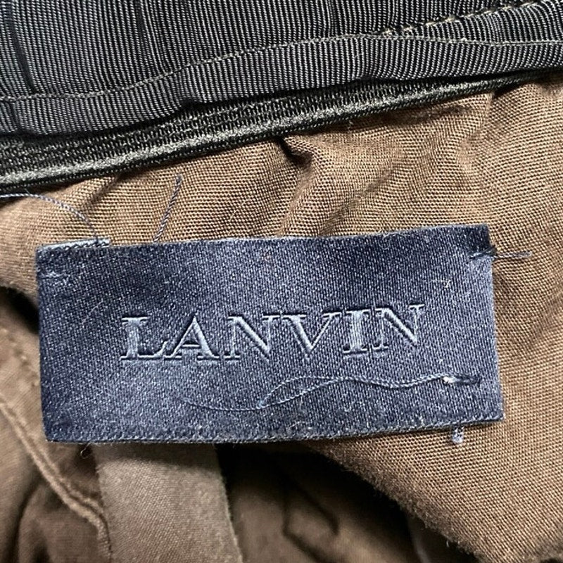 Lanvin Men's Brown High Waist Straight Wide Leg Baggy Trousers Pants Sz 54/US 44 - Image 4
