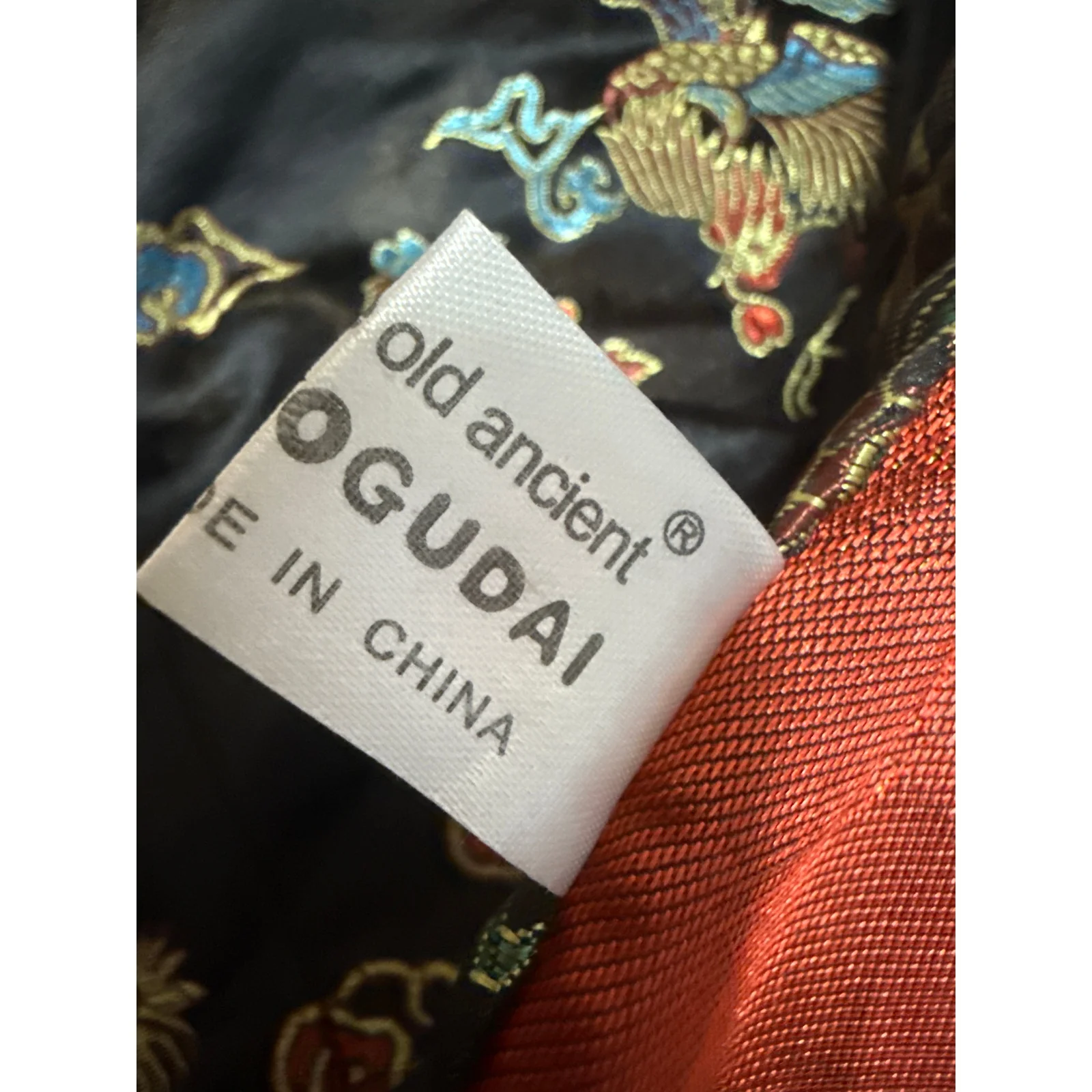 Laogudai Black Cheongsam Qipao Chinese Short Sleeve 2-Piece Skirt Set Size S - Image 7