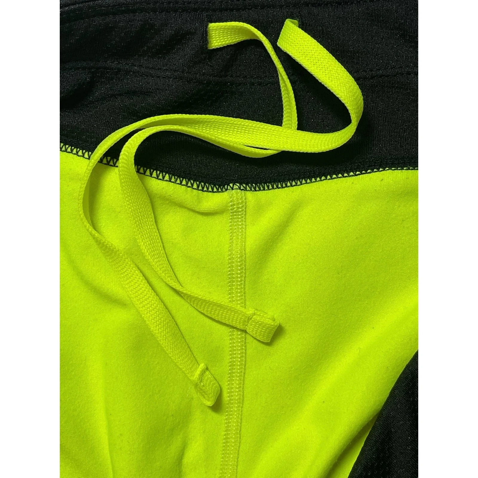Lauren Ralph Lauren Black Neon Mid Rise Elastic Waist Active Running Shorts Sz M - Image 6
