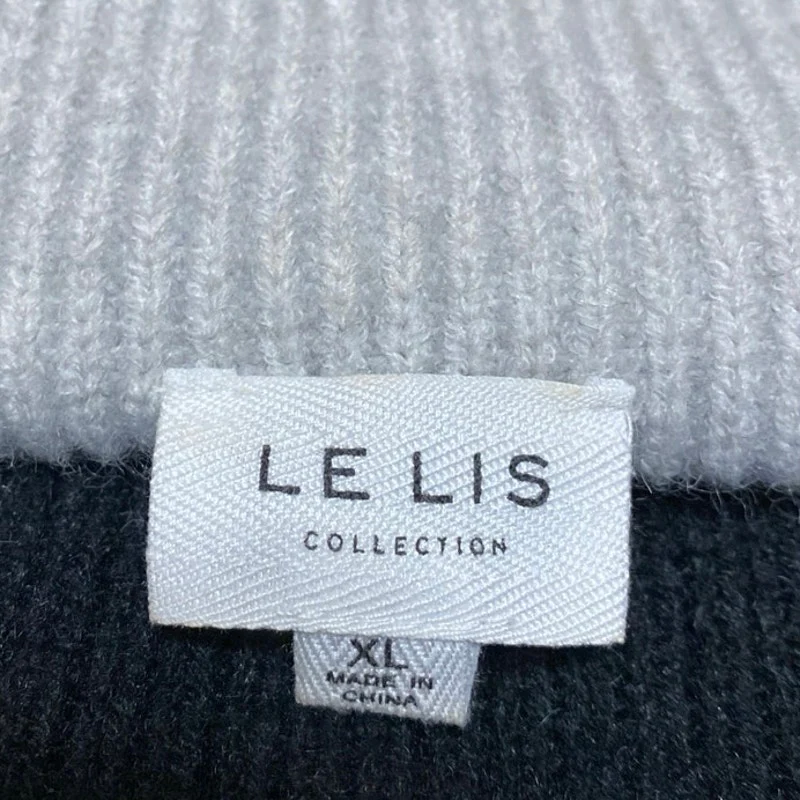 Le Lis Women's Multicolor Colorblock Rib Knit Turtleneck Long Sleeve Sweater XL - Image 3